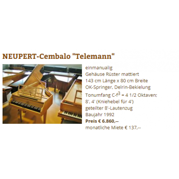 ĐÀN NEUPERT-Cembalo (Telemann)